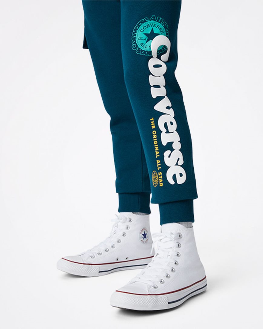 Boys' Converse Into The Wild Fleece Cargo Pants Blue | AU 3E681K